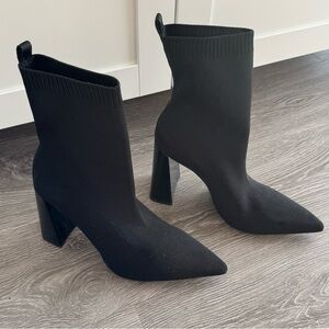 Black sock boots